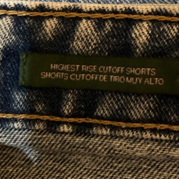 Cut off denim short shorts in size 10 by Wild Fable - Picture 5 of 5